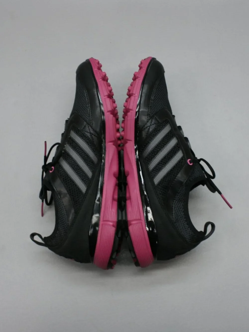 Adidas Ladies 11 Adistar Climacool Black Pink Spikeless Golf Shoes Lace Sneakers - Picture 12 of 12